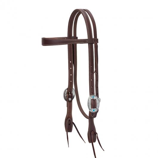 Westernkopfstück Harness Featherbuckle