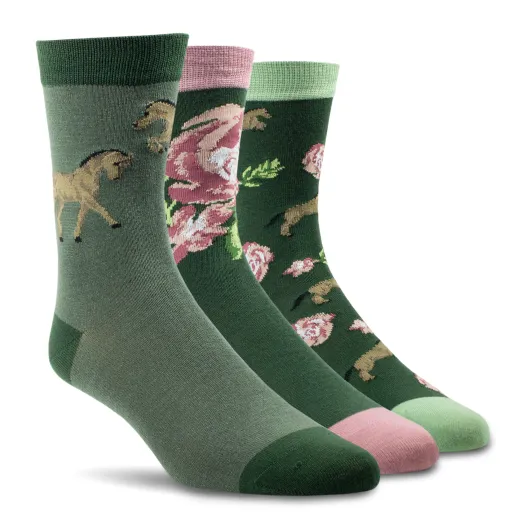 Ariat Damen Charm Crew Socks