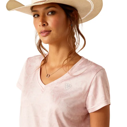 Ariat Laguna Short Sleeve Top Pink Boa