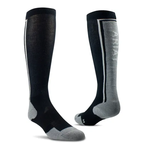 AriatTEK Winter Slimline Socks BLACK/SLEET