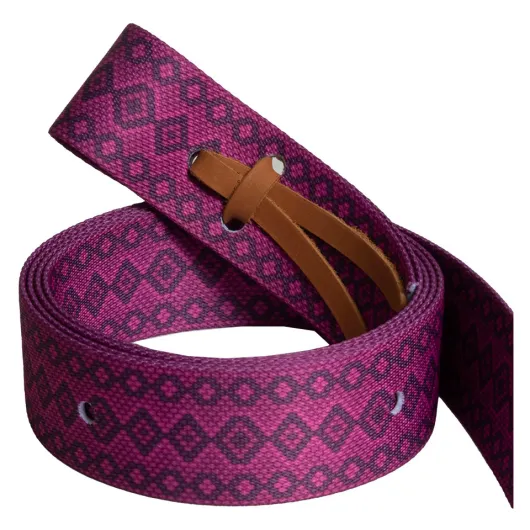 Mustang Nylon Tiestrap Snake Print Raspberry