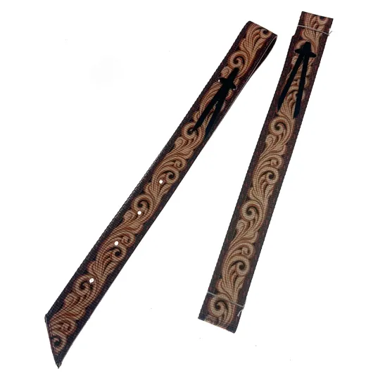 Off Billet & Tie Strap Set Filigree Brown