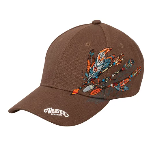 Weaver Cap Feathered Flair