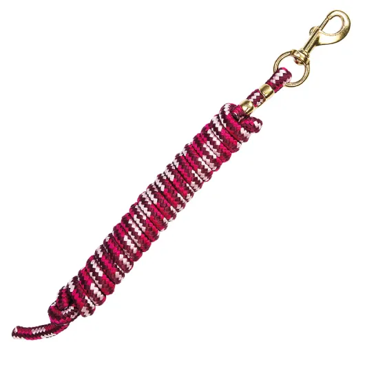 Weaver Führstrick mit Karabiner in rosa-pink-weinrot