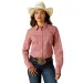 Ariat Kirby Stretch Shirt Garnet Rose Geo