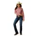 Ariat Kirby Stretch Shirt Garnet Rose Geo