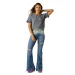 Ariat Short Sleeve Tassel Top Slipstream Heather