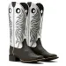 Ariat Westernboot Round Up Ryder carbon-antique silver