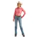 Ariat Wrinkle Resist Team Shirt Camellia Rose