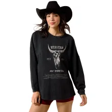 Ariat Canvas Oversized Long Sleeve T-Shirt Black Acid Wash Produktbeschreibung
Das Ariat ...