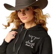 Ariat Damen Steer Stitch Hoodie Black