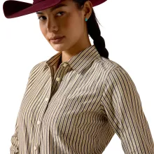 Ariat Damenbluse Kirby Chocolate Plum Gold Stripe Produktbeschreibung
Die Ariat ...